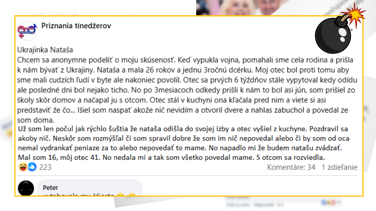 Bomby zo sociálnych sietí #1191 – prichýlili doma mladú Ukrajinku a jeho otec sa rozhodol prášiť ju