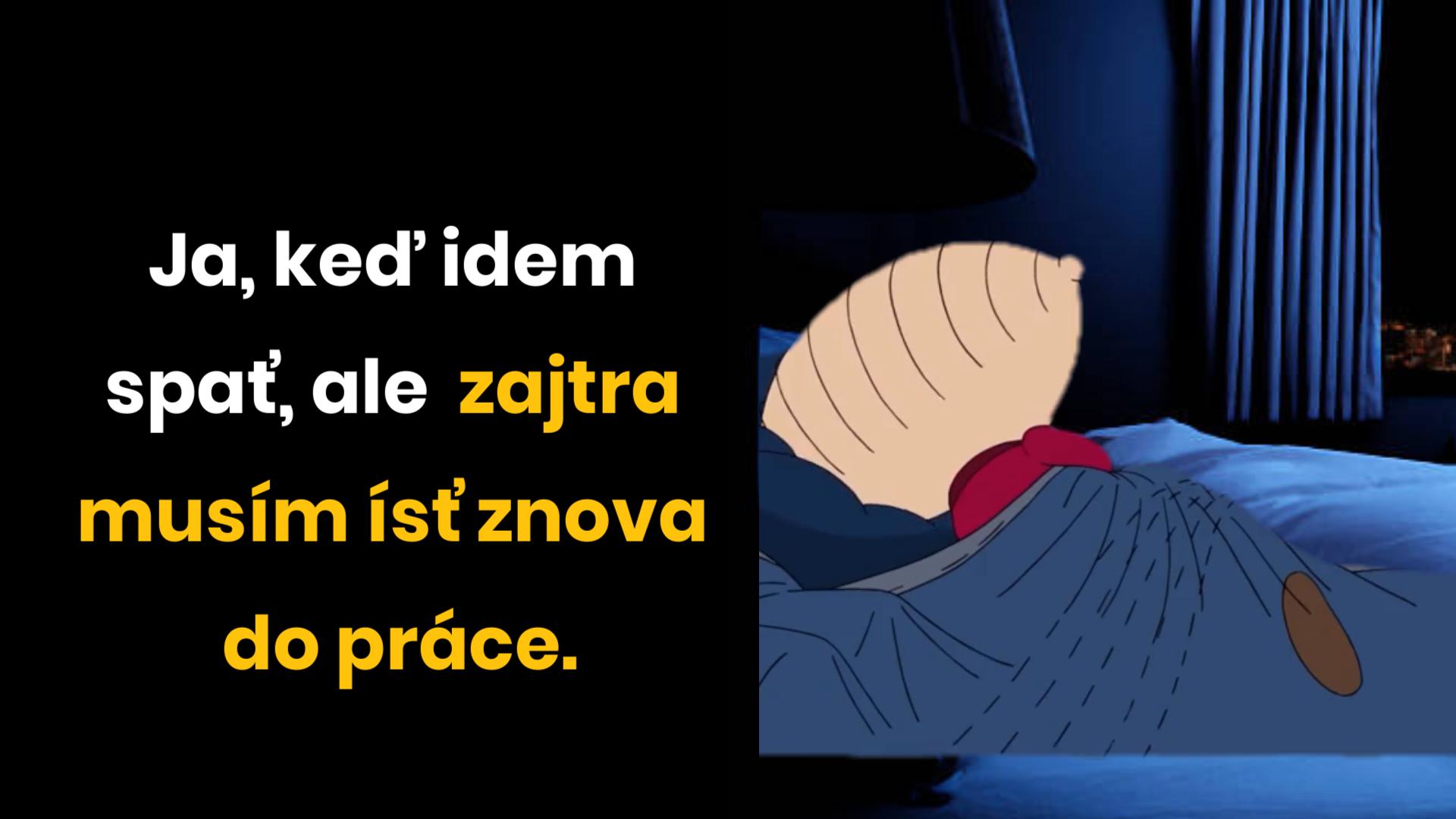 Zaspávam s plačom