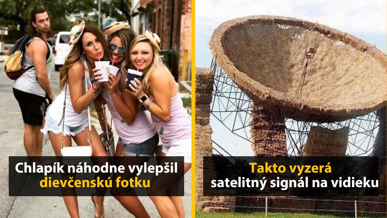 30+ Obrázkov, ktorými dokonale zabiješ čas #595 –  Satelitný signál na vidieku alebo banán zastavený políciou