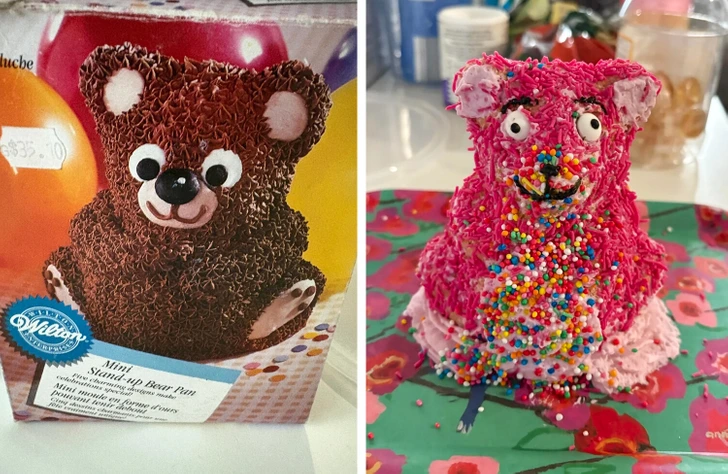 Originálna torta v tvare medveďa a pokus o jej vlastnú verziu s pestrofarebným výsledkom.