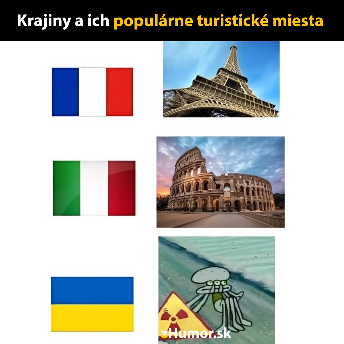 Populárne miesta v rôznych krajinách