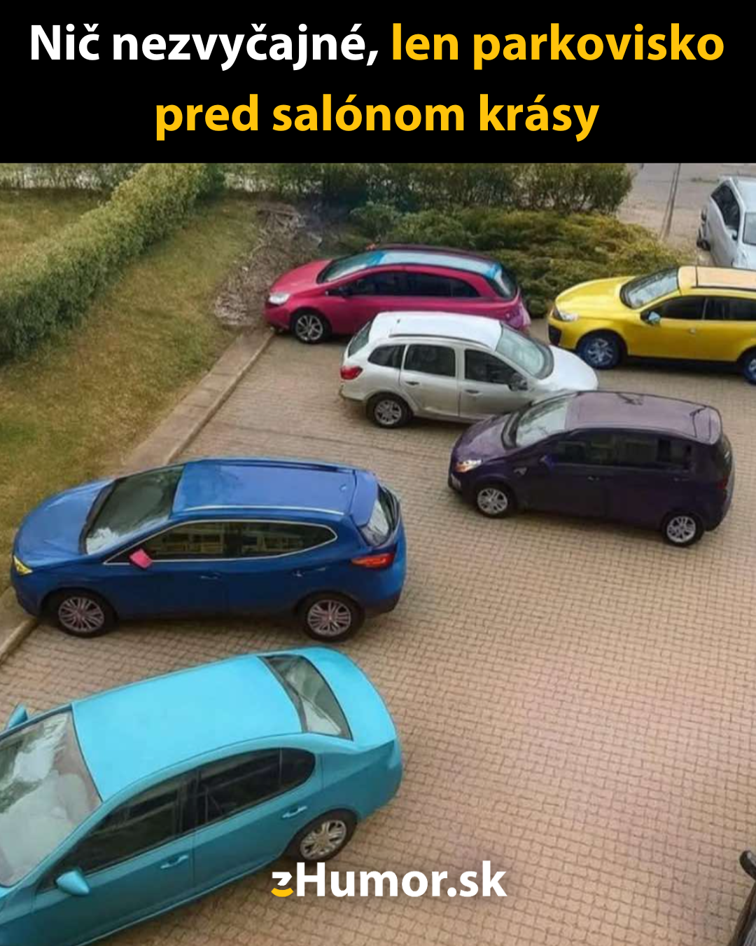Parkovisko, na ktorom parkujú ženy