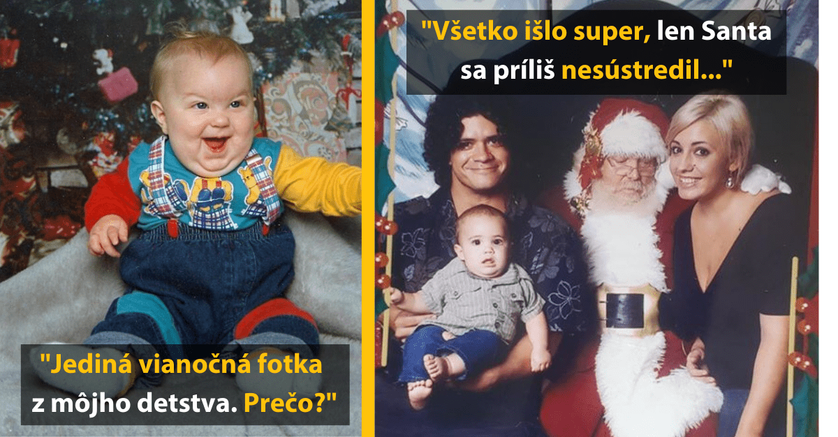 10 vtipných vianočných footografií, ktoré ľudia vytaihli zo starých rodinnych albumov