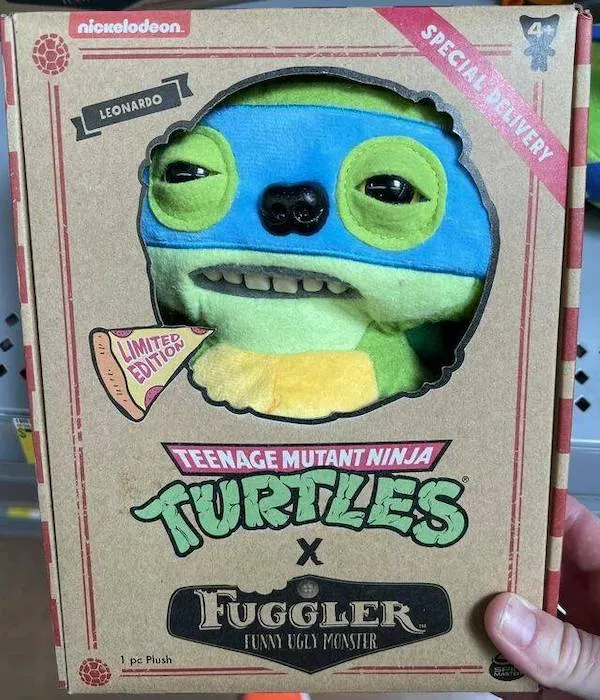 Obrázok hračky Leonardo z limitovanej edície Teenage Mutant Ninja Turtles a Fuggler.