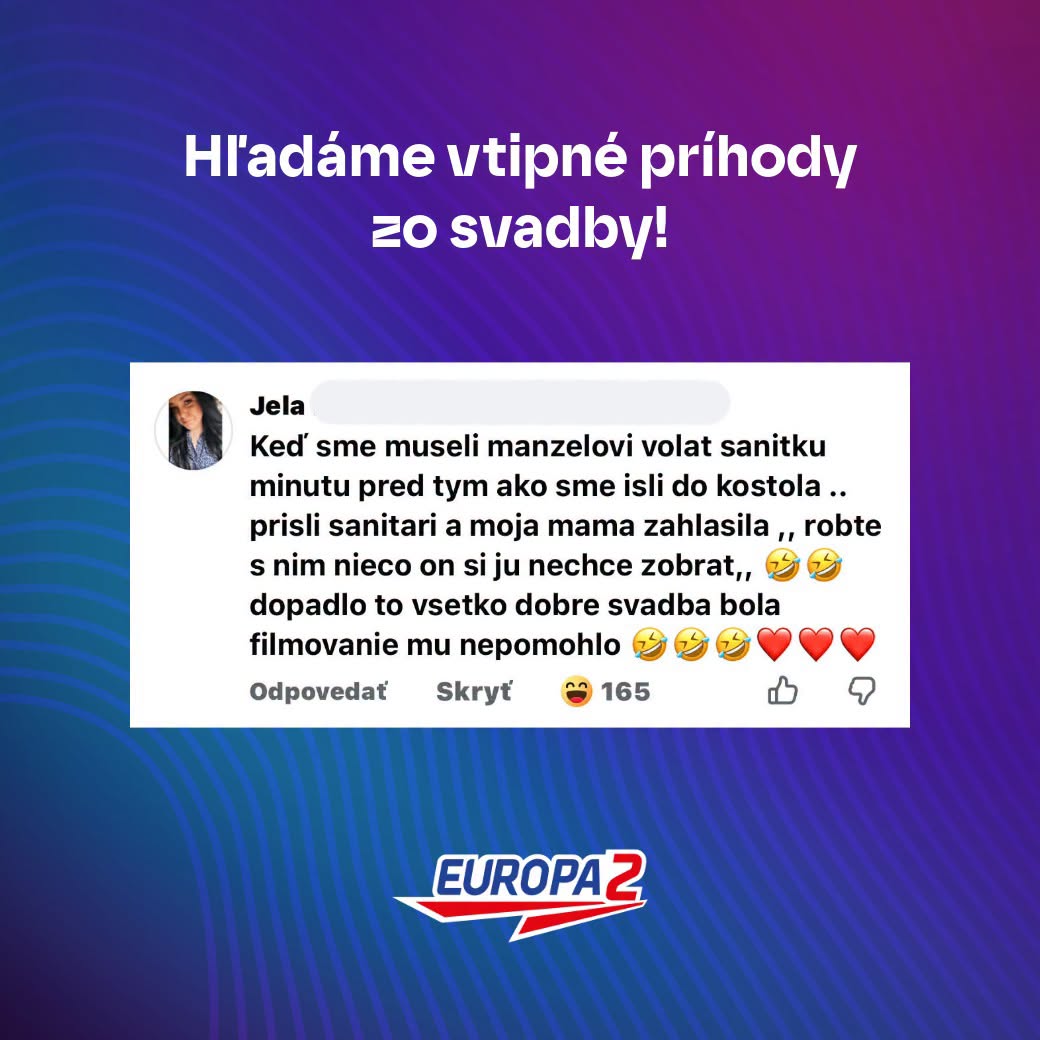 Vtipná svadobná príhoda o volaní sanitky ženíchovi pred obradom, matka nevesty to zvládla s humorom.